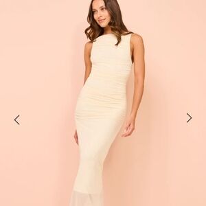 Butter Yellow Grad Or Bridal Dress - NWOT‎ Significant Other Midi Dress